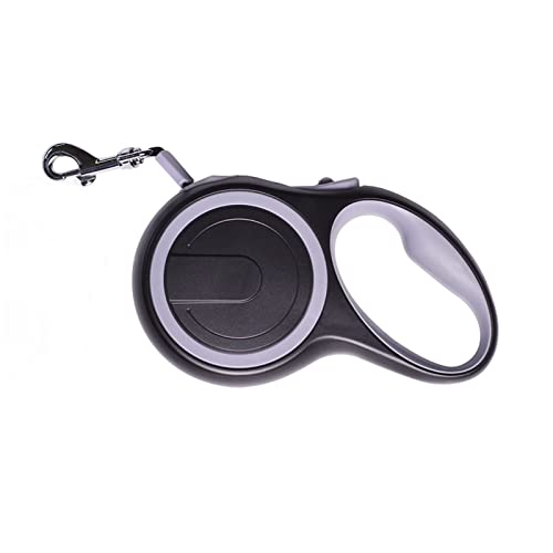 RLVYTA Hundeleine Haustiereleine mit 8 Metern automatisch einziehbarem Seil, geeignet für große Hunde geeignet Verstellbare Führleine(Black,5m-20kg) von RLVYTA