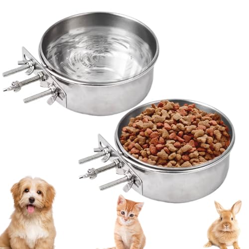 Edelstahl Pet Hanging Food Water Bowl (L) von RMNHPTK