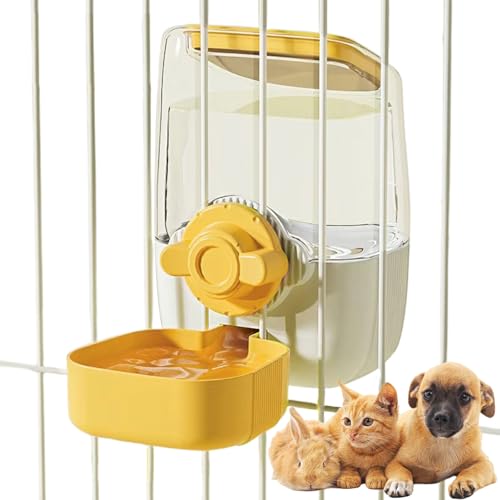 Pet Hanging Automatic Feeders Drinking Bowls (Yellow) von RMNHPTK