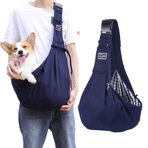 RNXSIB Hundetrage, Tragetuch Hund, Hunde Tasche Haustiere Bis 7.5 kg, Verstellbar Sicherer Tragegurt Hundetragetasche, Tragetasche Hund, Für Kleine Hunde Für Spaziergänge von RNXSIB