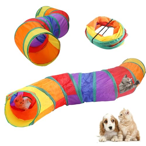 Katzentunnel, Spieltunnel, Tunnel Katze, Katzenspielzeug Tunnel,Faltbarer Katzen Tunnel, Bunny Tunnel,Geeignet Für Tunnel Für Kleintiere Im Innen- Und Außenbereich von RNXSIB
