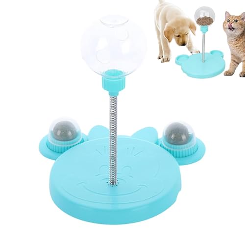 RNXSIB 1 Stück Wackelndes Hundeleckerli Spielzeug, Futterball für Hunde Lnteraktive Spielzeug mit Saugnapf, Leicht zu Reinigen, Geeignet für Hunde und Katzen Aller Körpertypen von RNXSIB