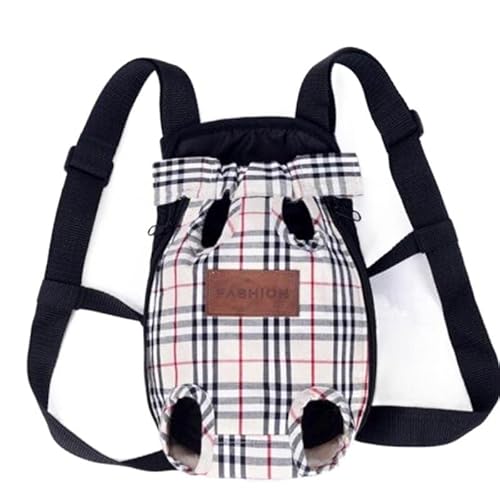 Haustierbedarf Haustier-Hunde-Netz-Rucksack, Outdoor-Reiseprodukte, atmungsaktive Camouflage-Taschen für kleine Hunde, Katzen, Chihuahua-Rucksack (Farbe: Gitter, Größe: M) von ROBAUN