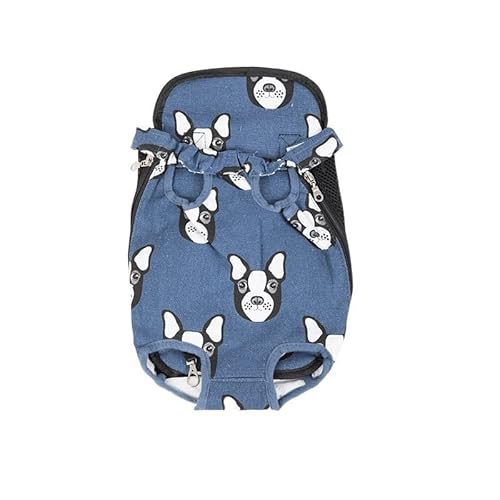 Haustierbedarf Haustier-Hunde-Netz-Rucksack, Outdoor-Reiseprodukte, atmungsaktive Camouflage-Taschen für kleine Hunde, Katzen, Chihuahua-Rucksack (Farbe: flacher Cowboy-Hund, Größe: M) von ROBAUN