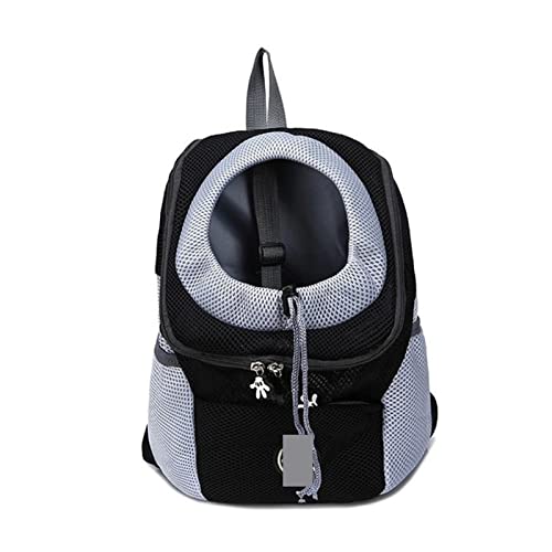 Haustierbedarf Haustier Hundetasche Rucksack Outdoor Tragbare Hundetasche Rucksack Out Doppelschulter Reise für Hunde Reiseset (Farbe: Schwarz, Größe: L für 10–13 kg) von ROBAUN
