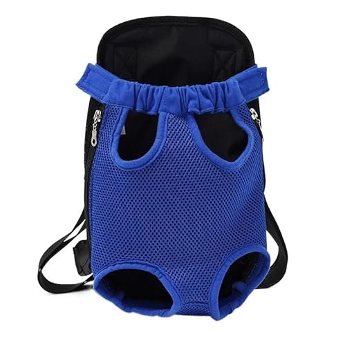 Haustierbedarf Haustier-Netzrucksack für Hunde Outdoor-Reiseprodukte atmungsaktive Tarnbeutel für kleine Hunde Katzen Chihuahua Rucksack (Farbe: Blau, Größe: M) von ROBAUN