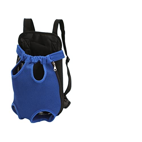 Haustierbedarf Haustiere Denim Träger Tasche im Freien Reise Rucksack atmungsaktiv Mesh tragbare Hundetasche für kleine Hunde Welpen Katzen Tragetaschen (Farbe: Blau S von ROBAUN