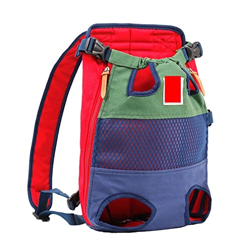 Haustierbedarf Rucksack für Katzen Hunde Vorderreisetasche für Hunde Transport von kleinen mittelgroßen Hunden Bulldogge Welpen Mochila Para Perro (Farbe: Gr von ROBAUN