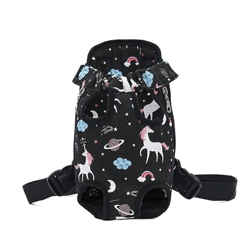 Haustierzubehör Haustier-Hunde-Netz-Rucksack Outdoor-Reiseprodukte Atmungsaktive Tarnbeutel für kleine Hunde, Katzen, Chihuahua, Rucksack (Farbe: Horse, Größe: S) von ROBAUN