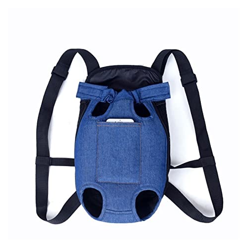 Haustierzubehör für Haustiere, Denim, Transporttasche im Freien, Reise, Rucksack, atmungsaktiv, tragbar, Hund, Tasche für kleine Hunde, Welpen, Katzen, Tragetaschen, Farbe: Dunkel B von ROBAUN