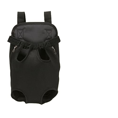 Haustierzubehör für Haustiere, Denim, Transporttasche im Freien, Reise, Rucksack, atmungsaktiv, tragbar, Hund, Tasche für kleine Hunde, Welpen, Katzen, Transporttaschen (Farbe: Schwarz von ROBAUN