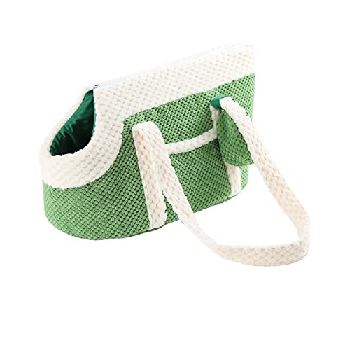 __PLACEHOLDER_BRAND_0__ Haustierbedarf Atmungsaktiver weicher Haustier-Hunde-Rucksack für kleine Katzen, Chihuahua, tragbar, einzigartige Schultertasche (Farbe: Grün, Größe: 39 x 22 x 24 cm) von ROBAUN