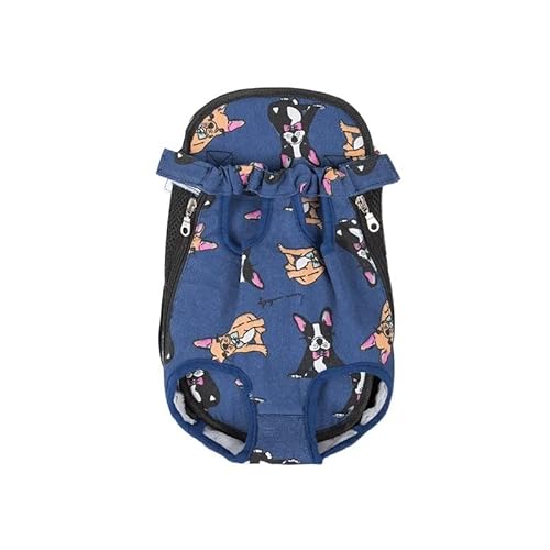 __PLACEHOLDER_BRAND_0__ Haustierzubehör Haustier-Hunde-Netz-Rucksack Outdoor-Reiseprodukte Atmungsaktive Tarnbeutel für kleine Hunde, Katzen, Chihuahua, Rucksack (Farbe: Deep Cowboy Dog, S von ROBAUN