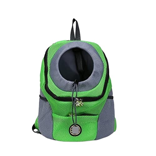 ROBAUN Haustierbedarf Haustier Hundetasche Rucksack Outdoor Tragbare Hundetasche Rucksack Out Doppelschulter Reise für Hunde Reiseset (Farbe: Grün, Größe: L für 10–13 kg) von ROBAUN