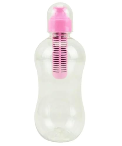 ROC Trinkflasche mit Filter & Karabiner BPA-frei 550ml (Rosa) von Roc
