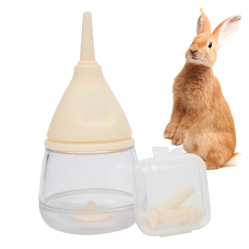 Kätzchen-Stillflasche | 35 ml Cartoon-Wassertropfen-Design Kätzchen Fütterungsflaschen – Kätzchen-Zubehör für kleine Tiere, Anti-Erstickungs-Design, Haustier-Flasche für Katzen und Hunde Rockia von ROCKIA