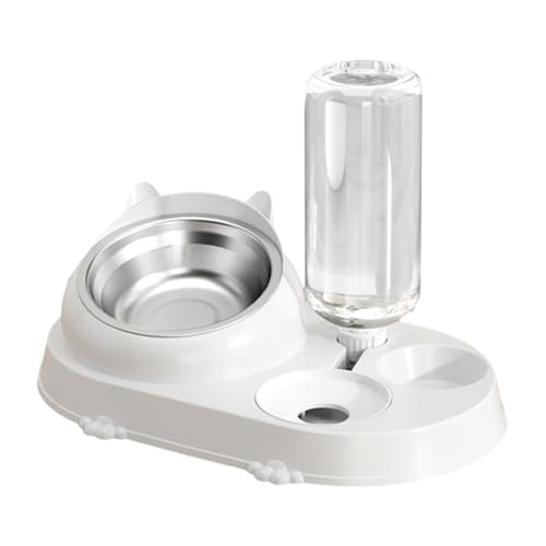 Katzenfutter-Wassernapf-Set, automatischer Wasserspender, Katzennapf, 16-Grad-Winkel, rutschfest, Futternapf, abnehmbar, Spritzschutz, Haustierbedarf für Haustierbesitzer, Häuser, Tierhandlungen, Katzenfutter-Wassernapf-Set, automatischer Wasserspender, Katzennapf, 16-Grad-Winkel, rutschfest, Futternapf, abnehmbar, Spritzschutz, Haustierbedarf für Haustierbesitzer, Häuser, Tierhandlungen, von ROCKIA