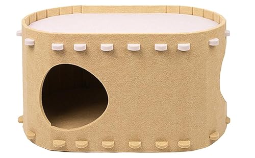 Kitty-Höhle, Indoor-Katzentunnel, neugieriger Spielbereich für Haustiere, interaktive Katzenmöbel, kratzfreies, Verspieltes Katzenversteck, mit Sisal umwickelter Haustiertunnel für Katzen und Hunde Kitty-Höhle, Indoor-Katzentunnel, neugieriger Spielbereich für Haustiere, interaktive Katzenmöbel, kratzfreies, Verspieltes Katzenversteck, mit Sisal umwickelter Haustiertunnel für Katzen und Hunde von ROCKIA