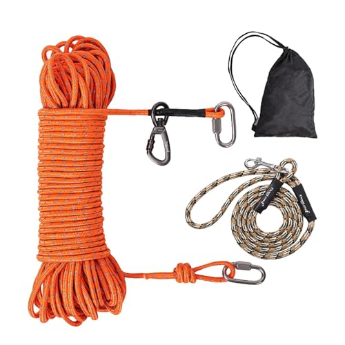 Lange Hundeleine, Haustier-Trainingsleine, anpassungsfähiges Hundetrainingsleine, verhedderungsfreie Hundeleine, Schnalle mit Verschlussschnalle, Kordel, Hundespaziergangskabel für Hunde beim Laufen Lange Hundeleine, Haustier-Trainingsleine, anpassungsfähiges Hundetrainingsleine, verhedderungsfreie Hundeleine, Schnalle mit Verschlussschnalle, Kordel, Hundespaziergangskabel für Hunde beim Laufen von ROCKIA