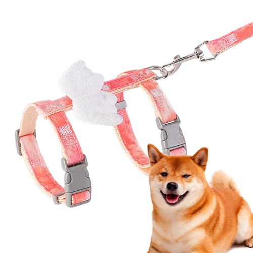 Niedliches, verstellbares Geschirr mit Gurt, bequemes und flexibles Hundegeschirr mit Engelsflügeln, Hundebekleidungszubehör für Spaziergänge, Reisen, Ausflüge, Camping, Festivalparaden Rockia Niedliches, verstellbares Geschirr mit Gurt, bequemes und flexibles Hundegeschirr mit Engelsflügeln, Hundebekleidungszubehör für Spaziergänge, Reisen, Ausflüge, Camping, Festivalparaden Rockia von ROCKIA