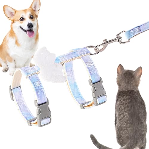 Westengeschirr für Katzen, bequemes und flexibles Hundegeschirr mit Engelsflügeln – Hundebekleidungszubehör für Spaziergänge, Reisen, Ausflüge, Camping, Festivalparaden Rockia Westengeschirr für Katzen, bequemes und flexibles Hundegeschirr mit Engelsflügeln – Hundebekleidungszubehör für Spaziergänge, Reisen, Ausflüge, Camping, Festivalparaden Rockia von ROCKIA