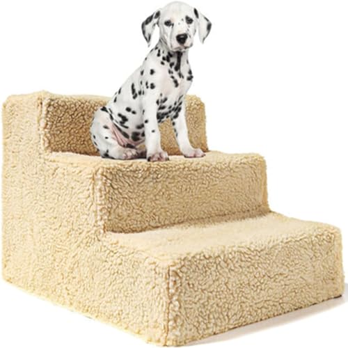 Haustierbedarf, Hundeleitern, kreative Spieltreppe für Hunde, hohe Leiter-Sprungplattform für Katzen und Hunde, Gelb von ROCKYMO