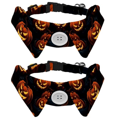 2 Packungen Halloween Kürbis verstellbare Fliege Hundehalsband, niedlicher Hund Smoking Halsband, formelle Haustier Katzen Krawatte für Welpen Katze Hochzeit Fellpflege Geburtstagsgeschenk 2 Packungen Halloween Kürbis verstellbare Fliege Hundehalsband, niedlicher Hund Smoking Halsband, formelle Haustier Katzen Krawatte für Welpen Katze Hochzeit Fellpflege Geburtstagsgeschenk von RODAILYCAY