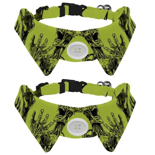 2 Packungen Urlaubs-Hunde-Fliegen, Welpenhalsband, Halloween-Zombie-Hand, verstellbares Katzenhalsband mit Fliegen für kleine, mittelgroße Hunde, Katzen, Haustiere, Kaninchen 2 Packungen Urlaubs-Hunde-Fliegen, Welpenhalsband, Halloween-Zombie-Hand, verstellbares Katzenhalsband mit Fliegen für kleine, mittelgroße Hunde, Katzen, Haustiere, Kaninchen von RODAILYCAY