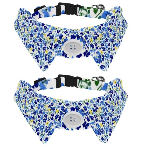 2 Packungen buntes Hundehalsband mit Fliege, kleines Hundehalsband, Hemd-Design, verstellbare Fliege für kleine Jungen und Mädchen, Hunde, Katzen, Haustiere 2 Packungen buntes Hundehalsband mit Fliege, kleines Hundehalsband, Hemd-Design, verstellbare Fliege für kleine Jungen und Mädchen, Hunde, Katzen, Haustiere von RODAILYCAY
