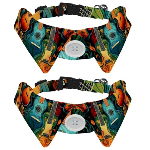 2 Packungen verstellbare Fliege mit Musikinstrument, niedliches Smokinghalsband, formelle Haustier-Katzen-Krawatte für Welpen, Katzen, Hochzeit, Fellpflege, Geburtstagsgeschenk 2 Packungen verstellbare Fliege mit Musikinstrument, niedliches Smokinghalsband, formelle Haustier-Katzen-Krawatte für Welpen, Katzen, Hochzeit, Fellpflege, Geburtstagsgeschenk von RODAILYCAY