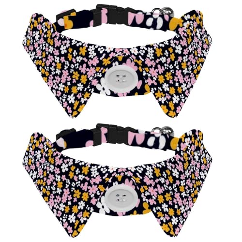 2 Stück Hundefliegen Bunt Ditsy-Blumenmuster Hemd Reversstil Katze Kätzchen Halsbänder Befestigung Hundehalsband mit Fliege für kleine Katzen Welpen Haustiere 2 Stück Hundefliegen Bunt Ditsy-Blumenmuster Hemd Reversstil Katze Kätzchen Halsbänder Befestigung Hundehalsband mit Fliege für kleine Katzen Welpen Haustiere von RODAILYCAY