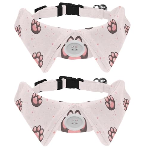 2 Stück Welpenhalsband, Hund Katze Pfote Urlaub Hund Fliege, verstellbare Katze Fliegen Halsband für kleine, mittelgroße Hunde, Katzen, Haustiere, Kaninchen 2 Stück Welpenhalsband, Hund Katze Pfote Urlaub Hund Fliege, verstellbare Katze Fliegen Halsband für kleine, mittelgroße Hunde, Katzen, Haustiere, Kaninchen von RODAILYCAY