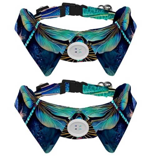 2 Stück Welpenhalsband, Libellen-Fliege, für kleine Hunde, verstellbare Katzen-Fliegen, Halsband für mittelgroße Hunde, Katzen, Haustiere, Kaninchen 2 Stück Welpenhalsband, Libellen-Fliege, für kleine Hunde, verstellbare Katzen-Fliegen, Halsband für mittelgroße Hunde, Katzen, Haustiere, Kaninchen von RODAILYCAY