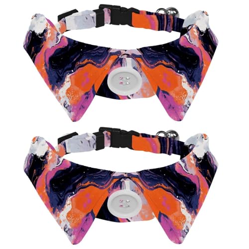 2 x Welpenhalsband, abstraktes Marmor-Texturmuster, Urlaubs-Fliegen, verstellbare Katzen-Fliegen, Halsband für kleine, mittelgroße Hunde, Katzen, Haustiere, Kaninchen, 2 Stück 2 x Welpenhalsband, abstraktes Marmor-Texturmuster, Urlaubs-Fliegen, verstellbare Katzen-Fliegen, Halsband für kleine, mittelgroße Hunde, Katzen, Haustiere, Kaninchen, 2 Stück von RODAILYCAY