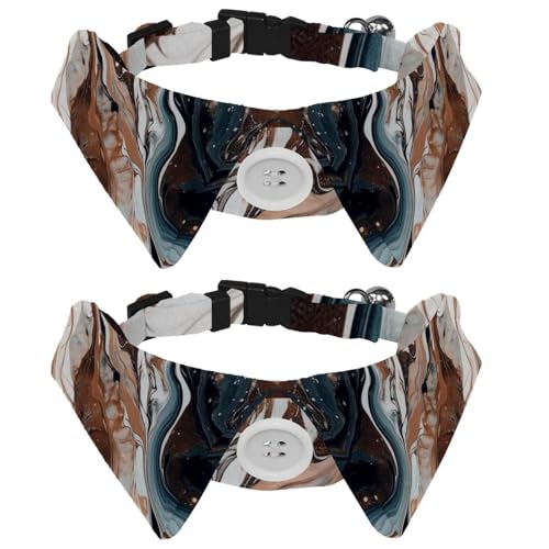 Hundehalsbänder für mittelgroße Hunde, abstrakte glänzende Marmor-Textur, Katzenfliege mit Kunststoffschnalle, Halsbänder für Haustier-Fliegen, Halsumfang 28,4–31 cm, 2 Packungen Hundehalsbänder für mittelgroße Hunde, abstrakte glänzende Marmor-Textur, Katzenfliege mit Kunststoffschnalle, Halsbänder für Haustier-Fliegen, Halsumfang 28,4–31 cm, 2 Packungen von RODAILYCAY