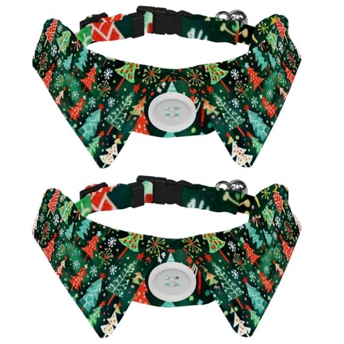 Hundehalsband für mittelgroße Hunde und Welpen, Frohe Weihnachtsbaum, 2 Stück, Fliege, Hundehalsband, bequeme Samt-Katzen-Haustier-Fliege mit Glocke Hundehalsband für mittelgroße Hunde und Welpen, Frohe Weihnachtsbaum, 2 Stück, Fliege, Hundehalsband, bequeme Samt-Katzen-Haustier-Fliege mit Glocke von RODAILYCAY