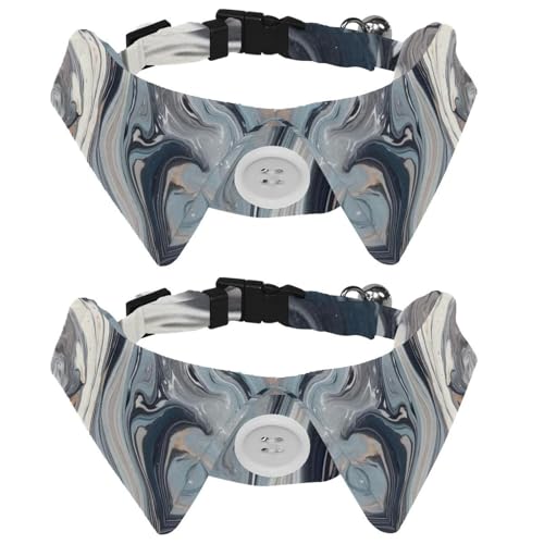 Hundehalsband mit Fliege, Marmor, für Mädchen und Jungen, mit Fliege, Haustier-Fliegen für kleine, mittelgroße Welpen, Kätzchen, Kaninchen, 2 Stück Hundehalsband mit Fliege, Marmor, für Mädchen und Jungen, mit Fliege, Haustier-Fliegen für kleine, mittelgroße Welpen, Kätzchen, Kaninchen, 2 Stück von RODAILYCAY