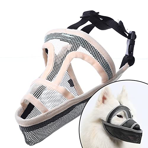 Einstellbarer Hund Maulkorb,Hund Mesh Maulkorb für kleine mittlere große Hund,Air Mesh atmungsaktive und trinkbare Haustier Maulkorb für Anti-Beißen Anti-Barking Lecken Einstellbarer Hund Maulkorb,Hund Mesh Maulkorb für kleine mittlere große Hund,Air Mesh atmungsaktive und trinkbare Haustier Maulkorb für Anti-Beißen Anti-Barking Lecken von ROFRA