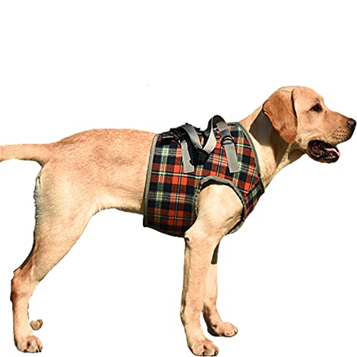 Hund Vorder- und Hinterbein Recovery Sling, Hundestützgeschirr, Hundeschlaufe für Hinterbeine, für Hundehilfe und alte K9 Kreuzbandrehabilitation (S,Chest Red) von ROFRA