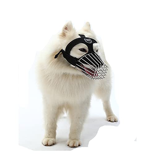 Hundemaulkorb, Soft Mesh Maulkorb für kleine mittelgroße Hunde,Bellen und Kauen,Atmungsaktive einstellbare Maulkörbe zum Beißen,Upgrade der Maulkorb des Hundes, der das Gesicht schützen kann (S,Black) von ROFRA