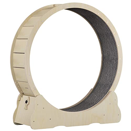 Cat-Laufband, Cat-Laufrad mit Sicherungsstift, Cat-Laufrad zur Gewichtsreduktion mit Laufbahn mit Teppich, No-Gap-Design, Großes Cat-Laufrad mit Geräuschlosen Rollen,WoodColor-XL Cat-Laufband, Cat-Laufrad mit Sicherungsstift, Cat-Laufrad zur Gewichtsreduktion mit Laufbahn mit Teppich, No-Gap-Design, Großes Cat-Laufrad mit Geräuschlosen Rollen,WoodColor-XL von ROGHA