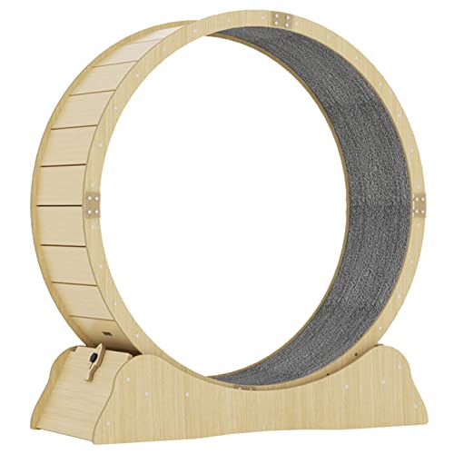 Katzenlaufrad Hölzernes, Laufrad für Indoor-Katzen, Katzenlaufband mit Sicherheitsverschluss, Leise Riemenscheiben, Katzenlaufrad, Winziger Spalt,L Katzenlaufrad Hölzernes, Laufrad für Indoor-Katzen, Katzenlaufband mit Sicherheitsverschluss, Leise Riemenscheiben, Katzenlaufrad, Winziger Spalt,L von ROGHA