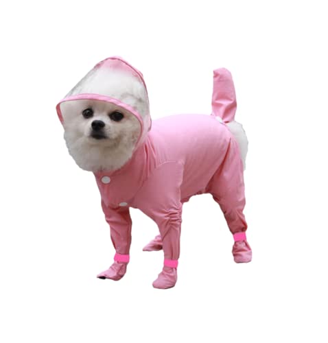 Hund Regenmantel,Haustier Regenmantel, Hunderegenmantel, wasserdicht, Hunderegenstiefel, vollständige Abdeckung, Kleidung for kleine Hunde, Yorkie-Kostüm, Welpen-Overall, Haustier-Regenmantel(Pink,L) Hund Regenmantel,Haustier Regenmantel, Hunderegenmantel, wasserdicht, Hunderegenstiefel, vollständige Abdeckung, Kleidung for kleine Hunde, Yorkie-Kostüm, Welpen-Overall, Haustier-Regenmantel(Pink,L) von ROJDFCNBW
