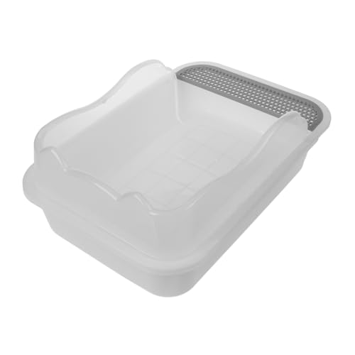 ROMISBABA Katzentoilette Halbtoilettentrainer Großer Eingang für Einfachen Zugang Praktisch von ROMISBABA