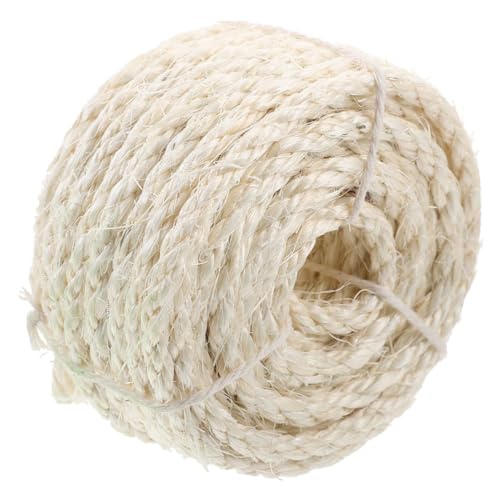 ROMISBABA Natürliche Sisal Rolle 6mm x 15m Für Katzenkratzbaum Ideal Für DIY Reparaturen Und Als Ersatz Für Kratzpads Strapazierfähiges Hanfseil Für Katzenzubehör ROMISBABA Natürliche Sisal Rolle 6mm x 15m Für Katzenkratzbaum Ideal Für DIY Reparaturen Und Als Ersatz Für Kratzpads Strapazierfähiges Hanfseil Für Katzenzubehör von ROMISBABA