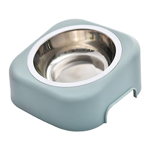 ROMISBABA 1 Satz Anti-Kipp-Haustiernapf klein Wasser erhöht erzogen Pfote pet Water Bowl pet Supplies Katzenzubehör katzennäpfe Fressnapf für Haustiere Katze aus Metall Rostfreier Stahl Blue von ROMISBABA