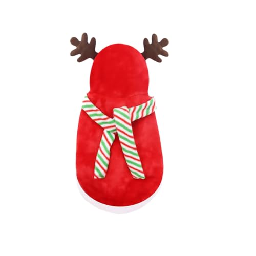 ROMISBABA Haustier Weihnachtskleid 1 Set Hundewelpen Faux Deer Pullover Und Schal Bequeme Haustierbekleidung ROMISBABA Haustier Weihnachtskleid 1 Set Hundewelpen Faux Deer Pullover Und Schal Bequeme Haustierbekleidung von ROMISBABA