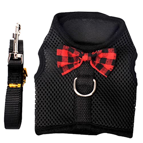 ROMISBABA 1 Satz Haustierleine Geschirre Für Hunde Führen Hundegeschirr Geschirr Für Hund Gepolstert Weste Klein Brustgurte Für Hunde Haustierkabelbaum Brustgurt Für Haustiere Nylon Black von ROMISBABA