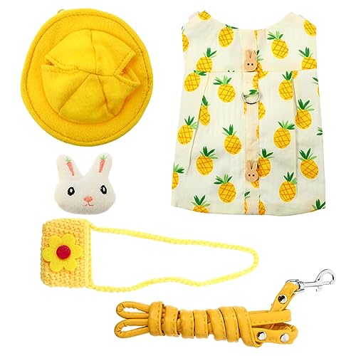 ROMISBABA 1 Satz Kaninchenleine Tasche Hasengeschirr Hasenleine u Kaninchenstall Kaninchenkäfig Eichhörnchen Weste Hasenweste Figuren Plüsch Hasen-Accessoires Hund Baumwolle Yellow ROMISBABA 1 Satz Kaninchenleine Tasche Hasengeschirr Hasenleine u Kaninchenstall Kaninchenkäfig Eichhörnchen Weste Hasenweste Figuren Plüsch Hasen-Accessoires Hund Baumwolle Yellow von ROMISBABA