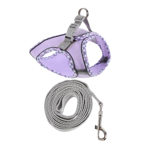 ROMISBABA 1 Satz Katzenleinenweste Hundeleine hundegurt hundehalstuch Hundelaufgeschirr Dog Accessories katzenklo Haustier Hund Zubehör kleines Geschirr für Welpen Polyester Violett ROMISBABA 1 Satz Katzenleinenweste Hundeleine hundegurt hundehalstuch Hundelaufgeschirr Dog Accessories katzenklo Haustier Hund Zubehör kleines Geschirr für Welpen Polyester Violett von ROMISBABA